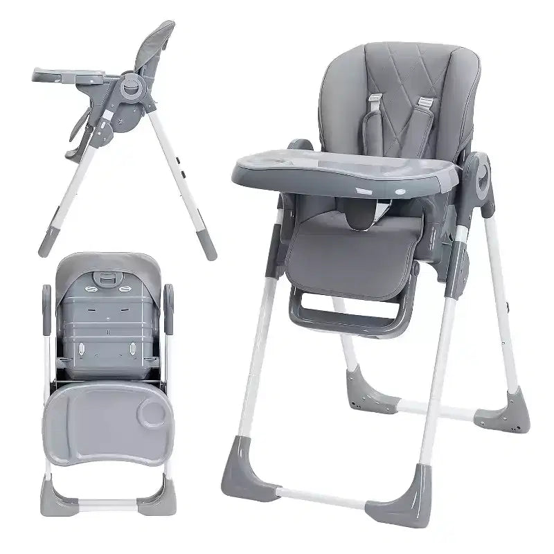 Seggiolone per neonati, seggioloni regolabili per bambini con vassoio rimovibile per una facile pulizia, seggioloni pieghevoli per neonati e bambini piccoli