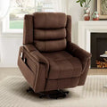 Bestier 37 Power Lift Recliner Chair With Massage and Heating for Living Room, Electric Lift Recliner Single Sofa with Side Pockets for Elderly