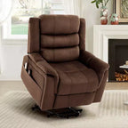 Bestier 37 Power Lift Recliner Chair With Massage and Heating for Living Room, Electric Lift Recliner Single Sofa with Side Pockets for Elderly