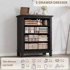 Cassettiera Verticale Alta 86 cm, Design con Cassetti Concavi Chic, Ampio Spazio di Archiviazione, Comò Moderno Autoportante per Camera da Letto o Soggiorno