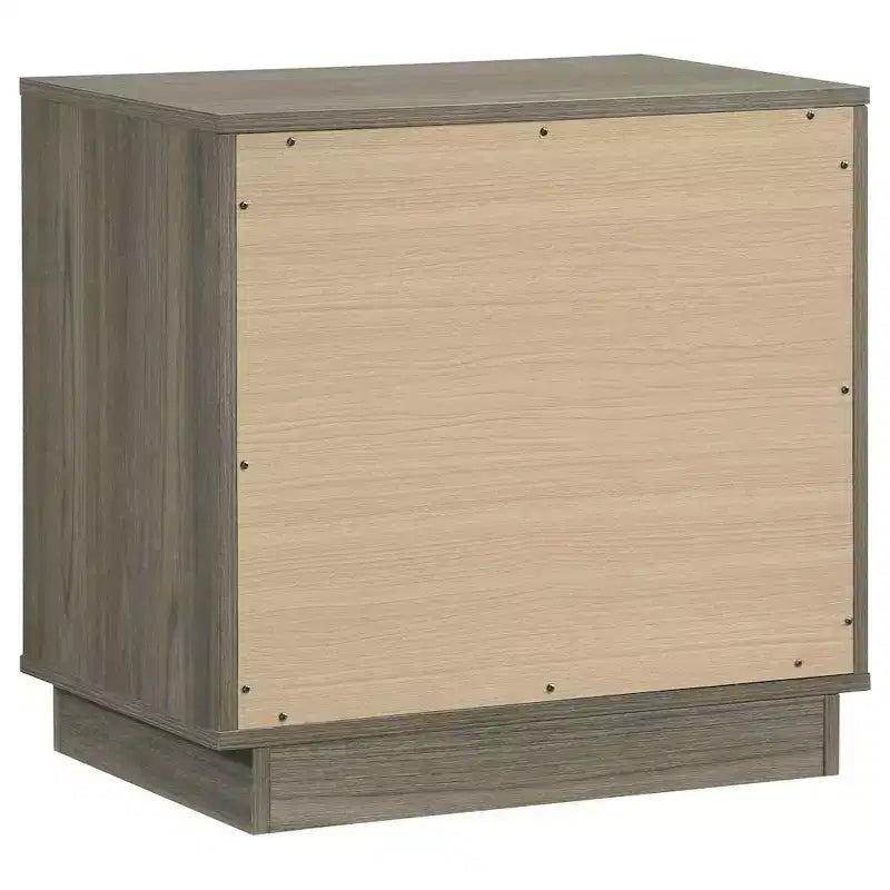 Coaster, Fenwick Table de Chevet 2 Tiroirs Chêne Gris