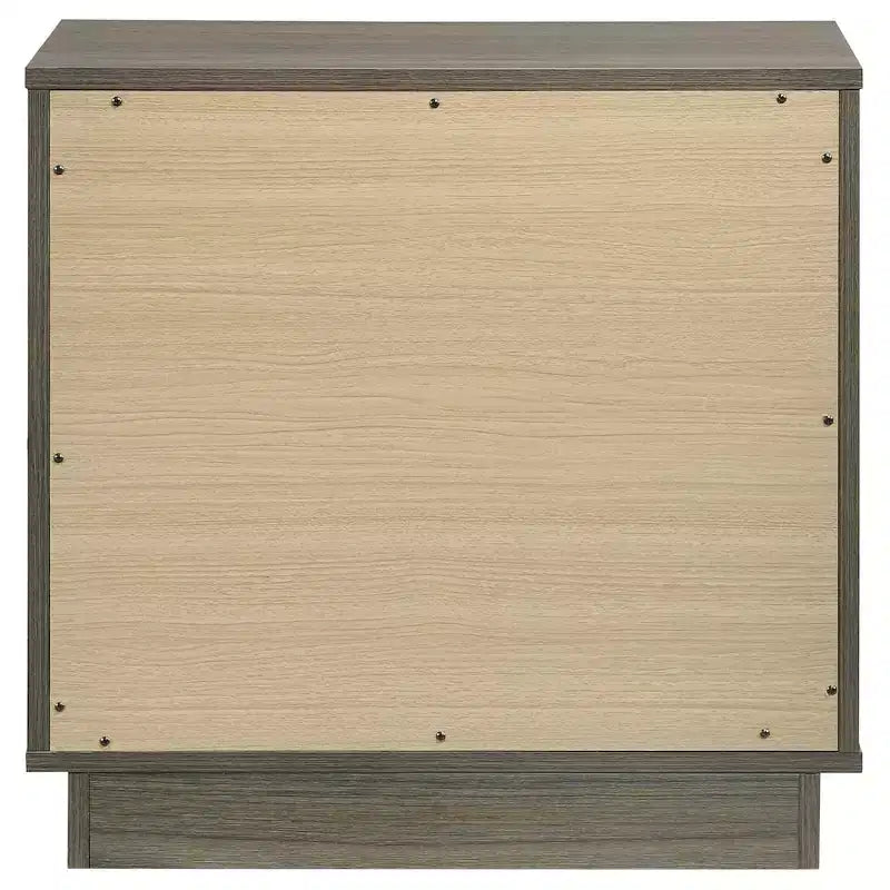 Coaster, Fenwick Table de Chevet 2 Tiroirs Chêne Gris