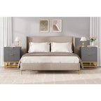 Cassettiera Coolmee a 2 cassetti, Comodino Piccolo con Cassetti, Comodino Moderno per Camera da Letto, Tavolino Laterale con Cassetto per Soggiorno, Corridoio, Ingresso