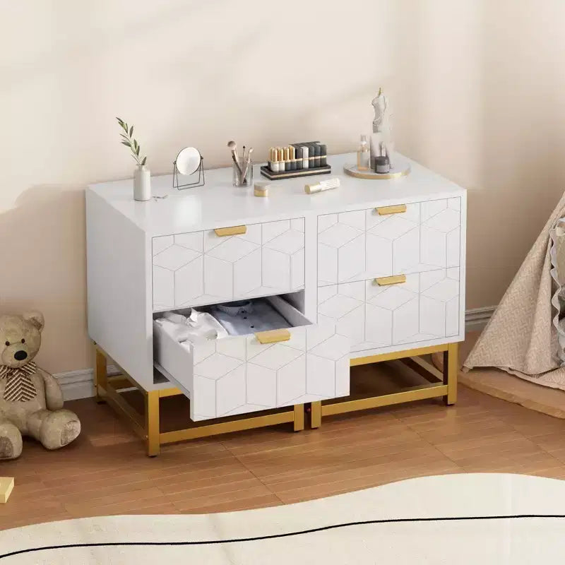 Cassettiera Coolmee a 2 cassetti, Comodino Piccolo con Cassetti, Comodino Moderno per Camera da Letto, Tavolino Laterale con Cassetto per Soggiorno, Corridoio, Ingresso