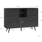 Acekool Mobile Contenitore Moderno, Credenza da Ingresso con Cassetto e Ripiani, Madia Salvaspazio per Corridoio, Cucina, Soggiorno