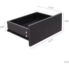 Acekool Mobile Contenitore Moderno, Credenza da Ingresso con Cassetto e Ripiani, Madia Salvaspazio per Corridoio, Cucina, Soggiorno