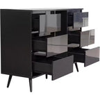 Acekool Mobile Contenitore Moderno, Credenza da Ingresso con Cassetto e Ripiani, Madia Salvaspazio per Corridoio, Cucina, Soggiorno