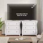Comò a 3 cassetti per camera da letto, Comò alto 74,4 cm con cassetti portaoggetti indipendenti, Cassettiera in legno per soggiorno, camera da letto, ingresso
