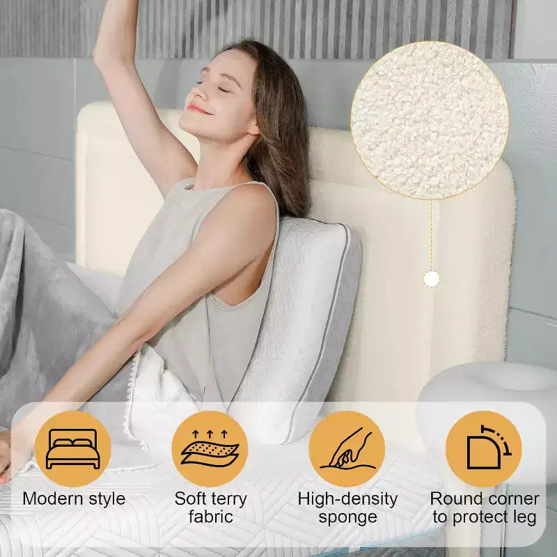 Dyonery Boucle Girolamo Letto, Moderno Girolamo Letto Color Crema con Testiera, Angoli Morbidi Arrotondati, Nessuna Rete a Molle Necessaria, Testiera Regolabile, Facile Montaggio