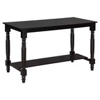Set da pranzo da 6 pezzi altezza bancone stile rustico, tavolo rettangolare con ripiano, 4 sedie e panca