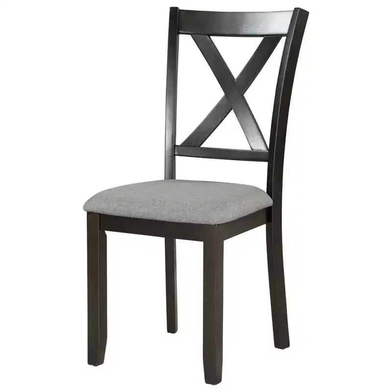 Set da pranzo da 6 pezzi con panca, stile rustico, per 6 persone, tavolo rettangolare in legno e 4 sedie imbottite