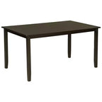 Set da pranzo da 6 pezzi con panca, stile rustico, per 6 persone, tavolo rettangolare in legno e 4 sedie imbottite
