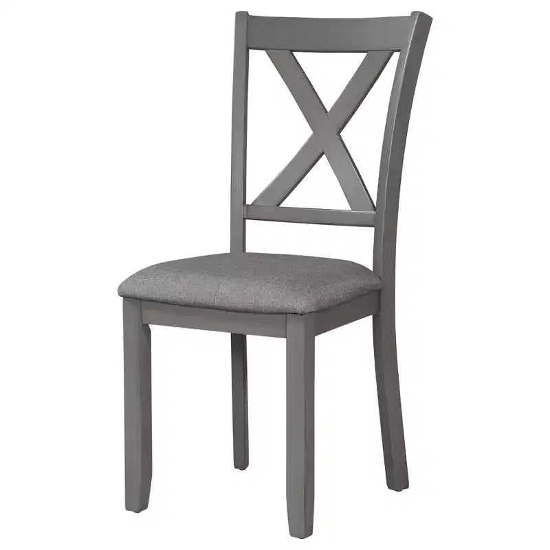 Set da pranzo da 6 pezzi con panca, stile rustico, per 6 persone, tavolo rettangolare in legno e 4 sedie imbottite