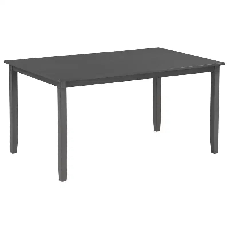 Set da pranzo da 6 pezzi con panca, stile rustico, per 6 persone, tavolo rettangolare in legno e 4 sedie imbottite