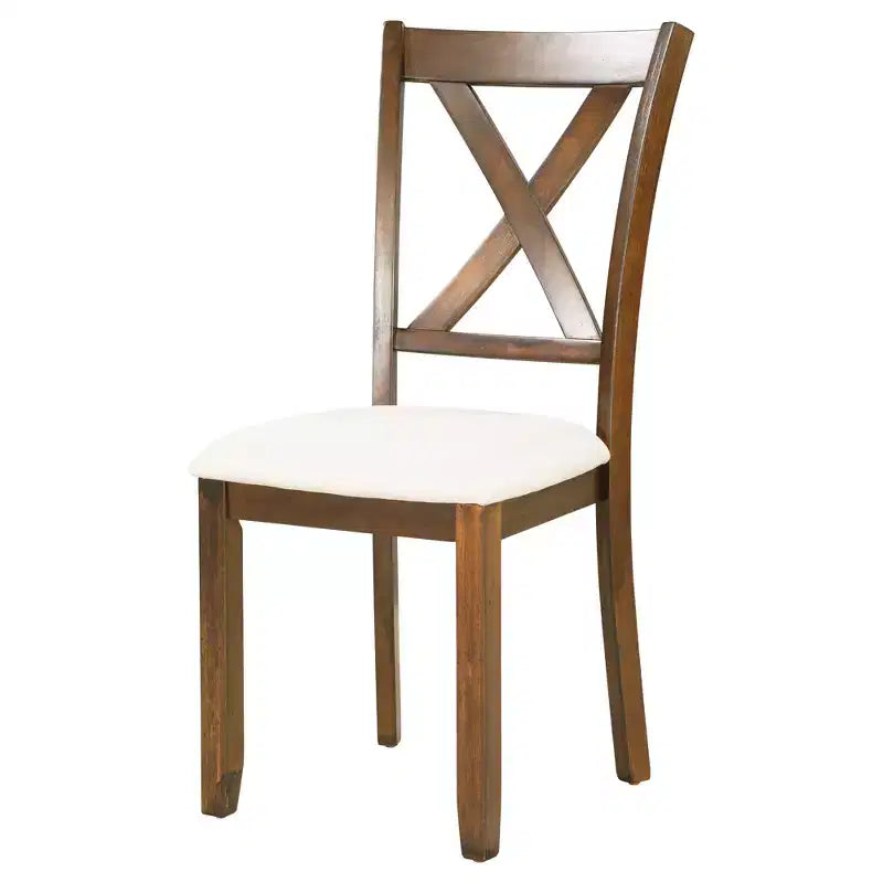 Set da pranzo da 6 pezzi con panca, stile rustico, per 6 persone, tavolo rettangolare in legno e 4 sedie imbottite