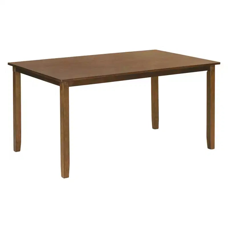 Set da pranzo da 6 pezzi con panca, stile rustico, per 6 persone, tavolo rettangolare in legno e 4 sedie imbottite