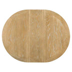 Set Tavolo da Pranzo Allungabile per 4, Tavolo Rotondo in Legno con 4 Sedie Imbottite per Cucina