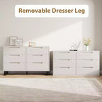 Comò a 6 cassetti per camera da letto, Comò largo 120 cm, Cassettiera verticale indipendente con ripiani, Armadio contenitore in legno per soggiorno, corridoio