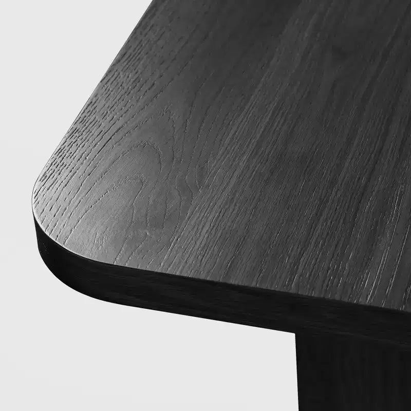 PexFix 67 x 33,5 Tavolo da pranzo in legno massello stile rustico con gambe a V e piano quadrato in legno per sale da pranzo moderne e riunioni di famiglia Nero