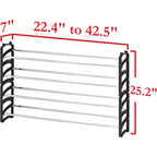 Seville Classics 20-Pair 4-Tier Expandable Stackable Shoe Rack Organizer