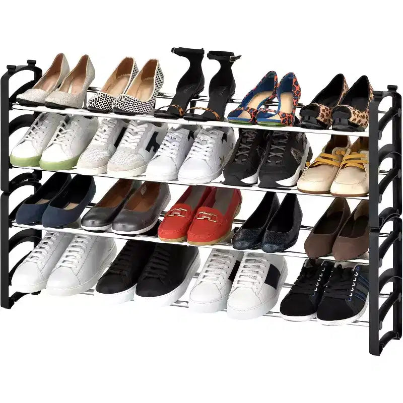 Scarpiera espandibile impilabile a 4 ripiani per 20 paia di scarpe Seville Classics