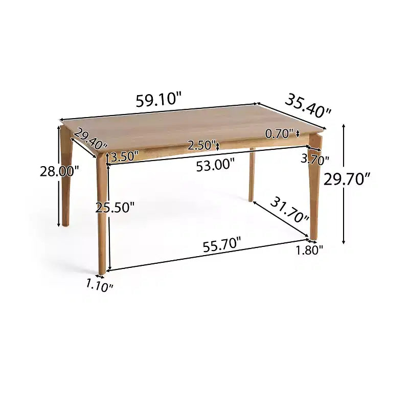 Set da pranzo da 7 pezzi Christopher Knight Home Ballantrae in legno e tessuto