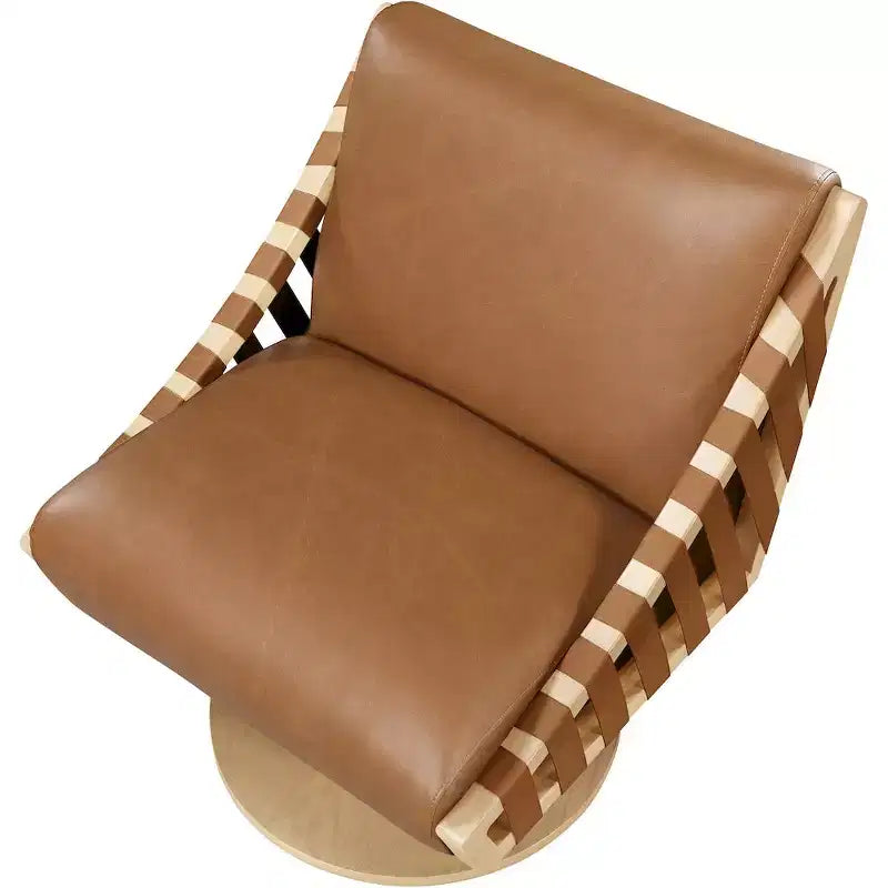 Meridian Furniture, Poltrona girevole Millwin in pelle vegana