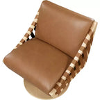Meridian Furniture, Poltrona girevole Millwin in pelle vegana