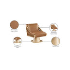 Meridian Furniture, Poltrona girevole Millwin in pelle vegana