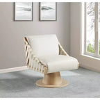 Meridian Furniture, Poltrona girevole Millwin in pelle vegana
