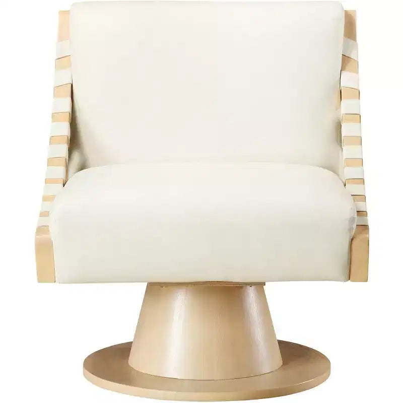 Meridian Furniture, Poltrona girevole Millwin in pelle vegana