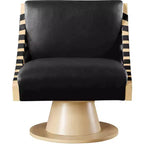 Meridian Furniture, Poltrona girevole Millwin in pelle vegana