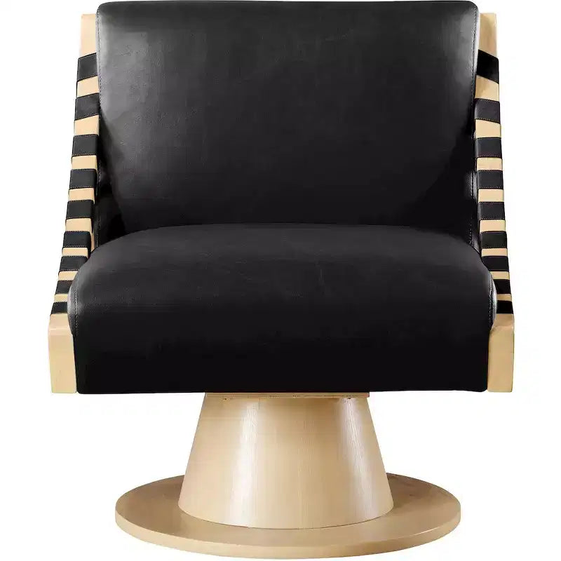 Meridian Furniture, Poltrona girevole Millwin in pelle vegana