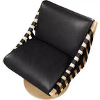 Meridian Furniture, Poltrona girevole Millwin in pelle vegana