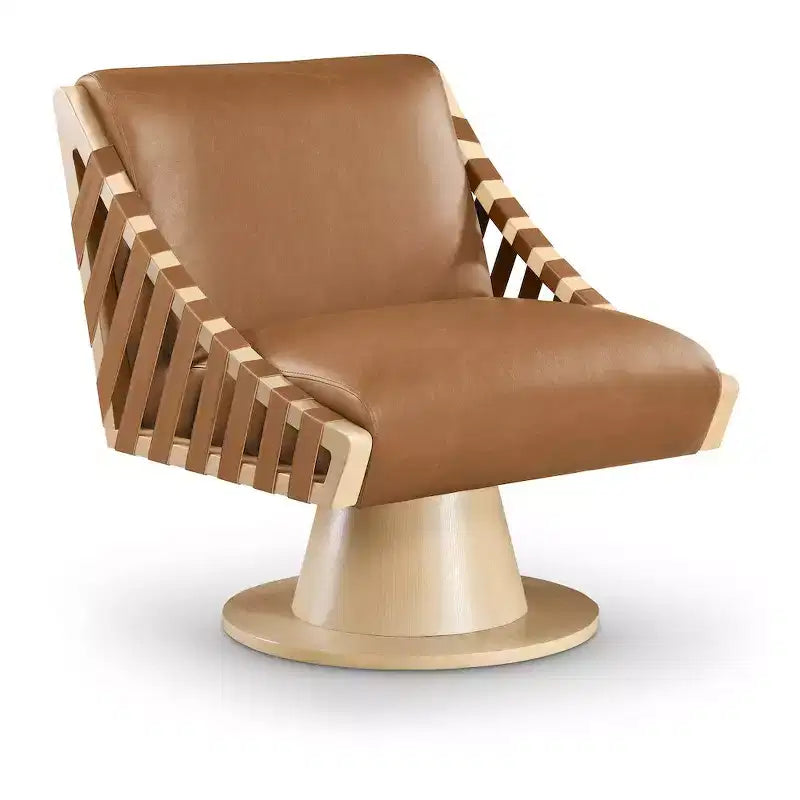Meridian Furniture, Poltrona girevole Millwin in pelle vegana
