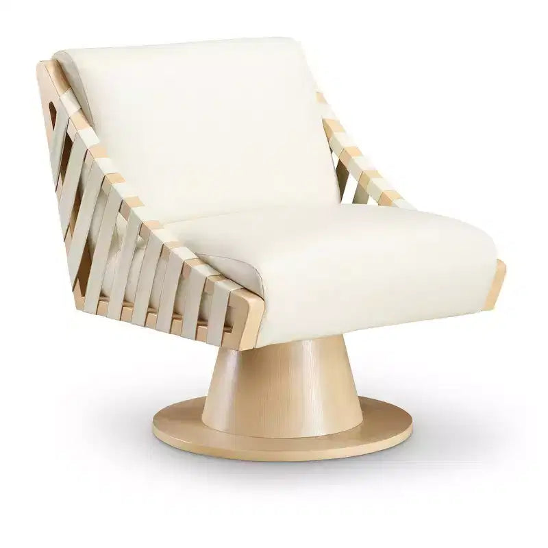 Meridian Furniture, Poltrona girevole Millwin in pelle vegana