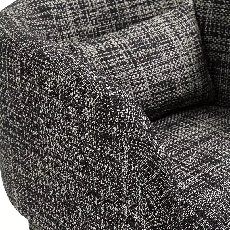 Meridian Furniture, poltrona a righe in tessuto di poliestere Sawyer