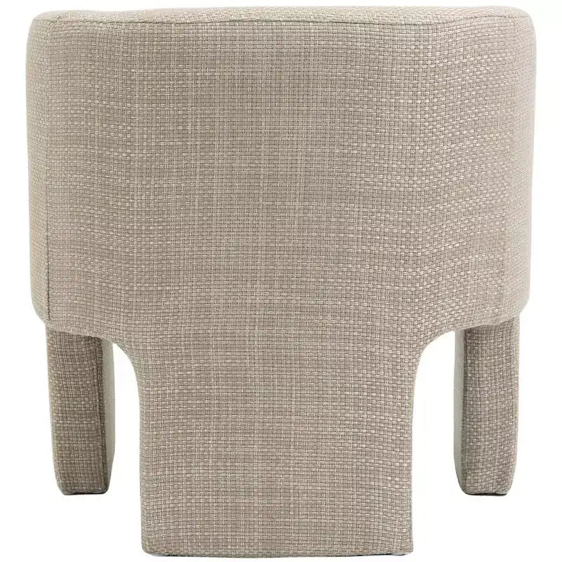 Meridian Furniture, poltrona a righe in tessuto di poliestere Sawyer