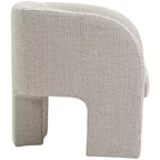 Meridian Furniture, poltrona a righe in tessuto di poliestere Sawyer