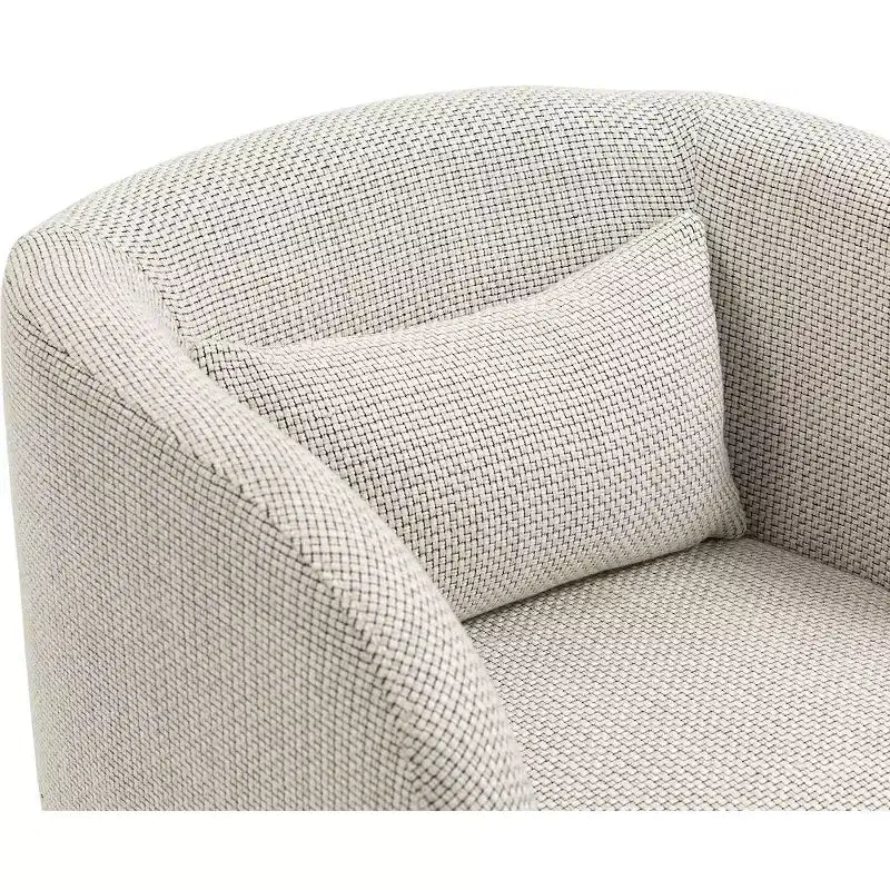 Meridian Furniture, poltrona a righe in tessuto di poliestere Sawyer