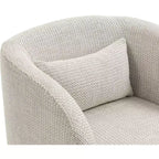 Meridian Furniture, poltrona a righe in tessuto di poliestere Sawyer