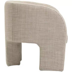 Meridian Furniture, poltrona a righe in tessuto di poliestere Sawyer