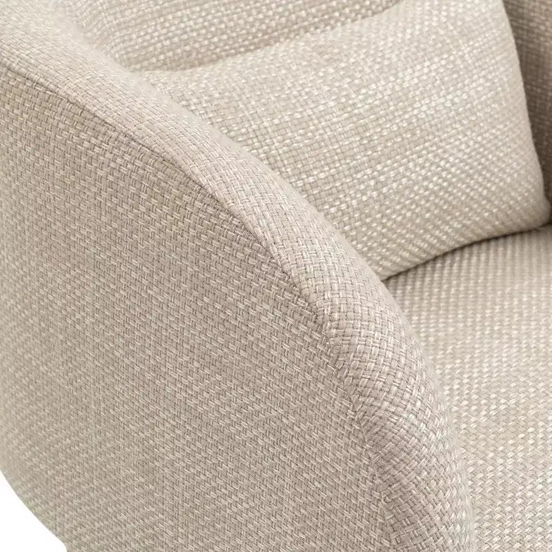 Meridian Furniture, poltrona a righe in tessuto di poliestere Sawyer