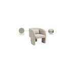 Meridian Furniture, poltrona a righe in tessuto di poliestere Sawyer