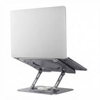 Uncaged Ergonomics Swivel Laptop Stand, Supporto Regolabile per Laptop da Scrivania per Sollevare, Inclinare, Ruotare e Raffreddare i Laptop, Supporto Ergonomico per Laptop