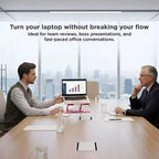 Uncaged Ergonomics Swivel Laptop Stand, Supporto Regolabile per Laptop da Scrivania per Sollevare, Inclinare, Ruotare e Raffreddare i Laptop, Supporto Ergonomico per Laptop