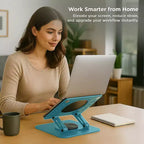 Uncaged Ergonomics Swivel Laptop Stand, Supporto Regolabile per Laptop da Scrivania per Sollevare, Inclinare, Ruotare e Raffreddare i Laptop, Supporto Ergonomico per Laptop