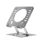 Uncaged Ergonomics Swivel Laptop Stand, Supporto Regolabile per Laptop da Scrivania per Sollevare, Inclinare, Ruotare e Raffreddare i Laptop, Supporto Ergonomico per Laptop