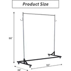 Acekool Z-Shape Appendiabiti su Ruote, Base Arancione o Nera, Pali Argento, 2 Coperture Antipolvere, per Esposizione al Dettaglio o Contenitore per Armadio