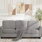GustoWave 82 Divano per Soggiorno, Divano Moderno Comodo con Cuscino a Media Densità, Rivestimento Sfoderabile, Divano in Tessuto Chenille